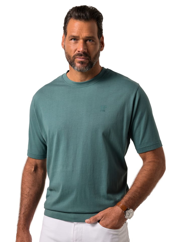 Kurzarm T-Shirt in eukalyptus