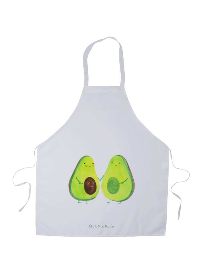 Schürze Avocado Pärchen ohne Spruch in Weiß