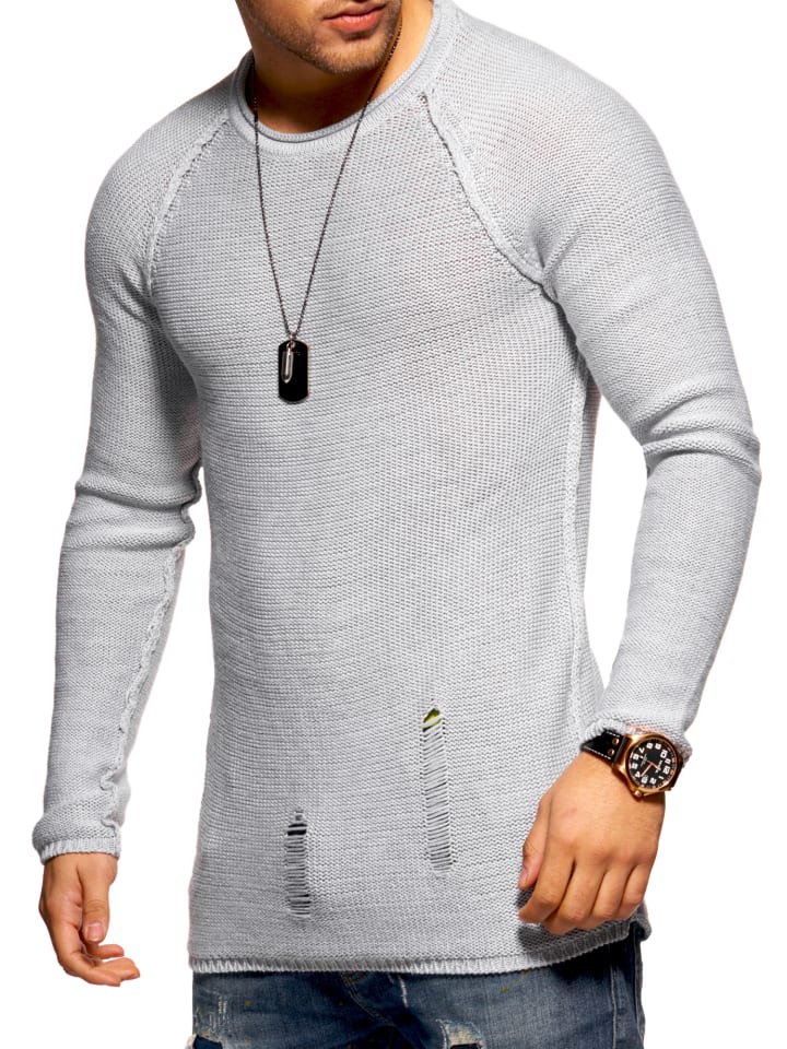 Strickpullover JOSCHUA in Grau