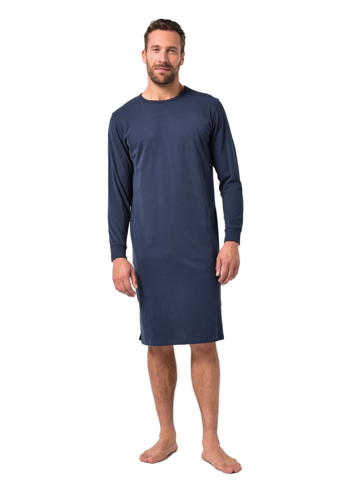 Langer Schlafanzug in navy blau