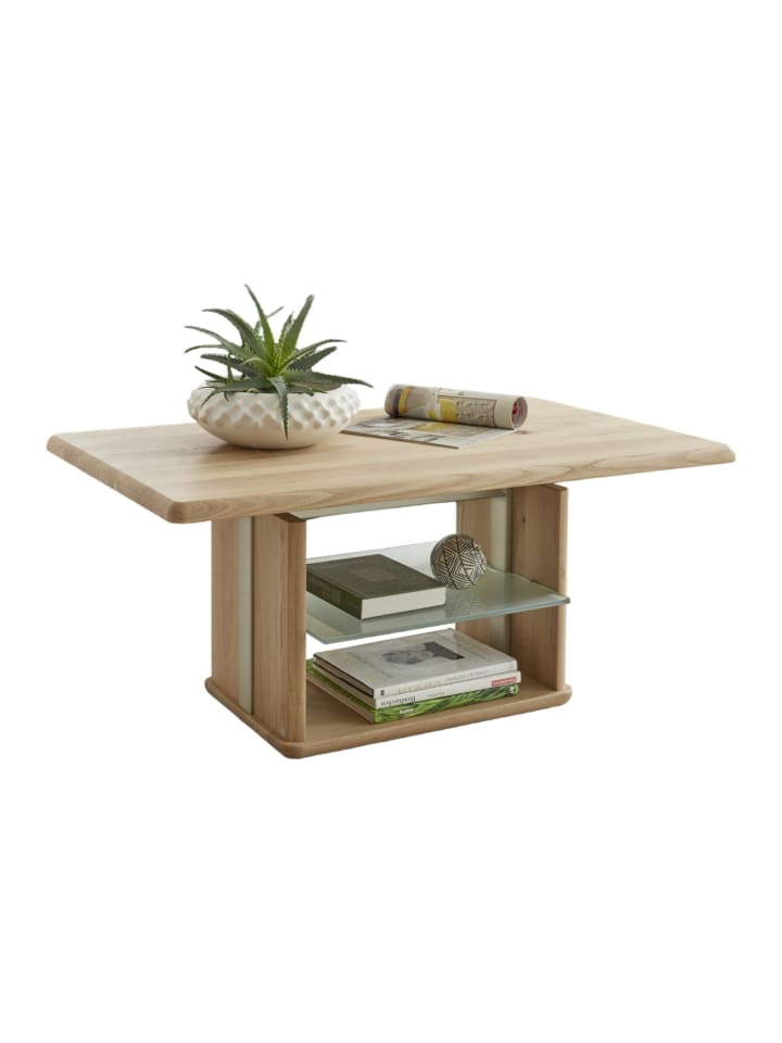 FUNKTIONSTISCH Chantal höhenverstellbar 110x65x50 Massivholz Wildeiche
