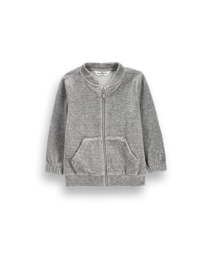Reißverschluss-Sweatshirt in grau