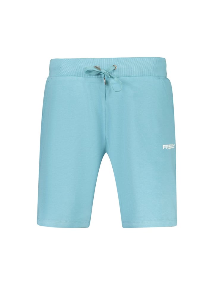 Blau Baumwolle Damen Shorts