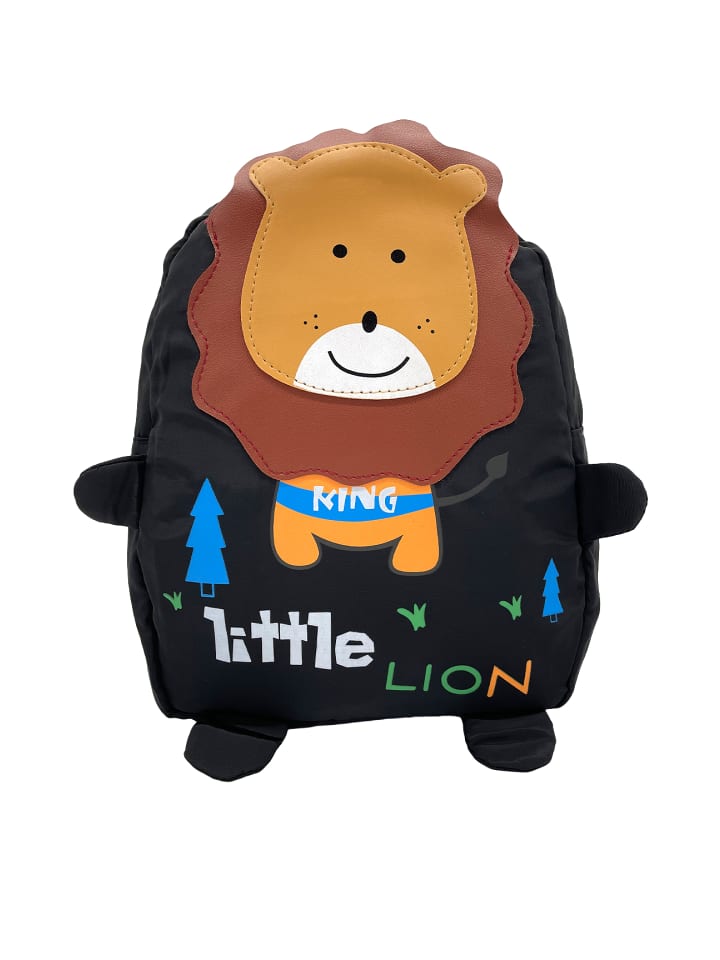 Süßer Rucksack mit Tieren Kinder Kita Ranzen Modern in Schwarz-2