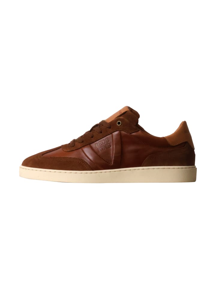 Quadri-Sneaker aus Leder Braun