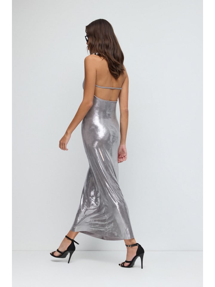 Kleid in Silber