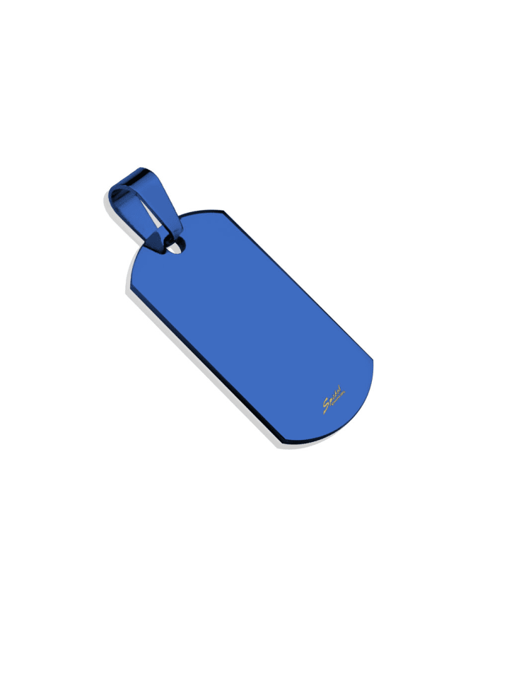 Anhänger in Blau
