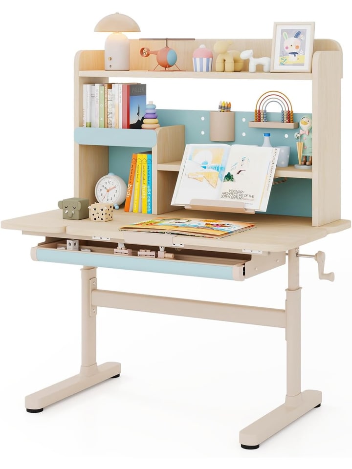 Schreibtisch Kinder in Blau