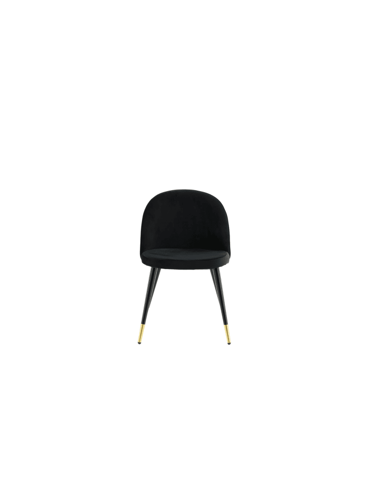Esszimmerstuhl Velvet 1 Schwarz 2er Set