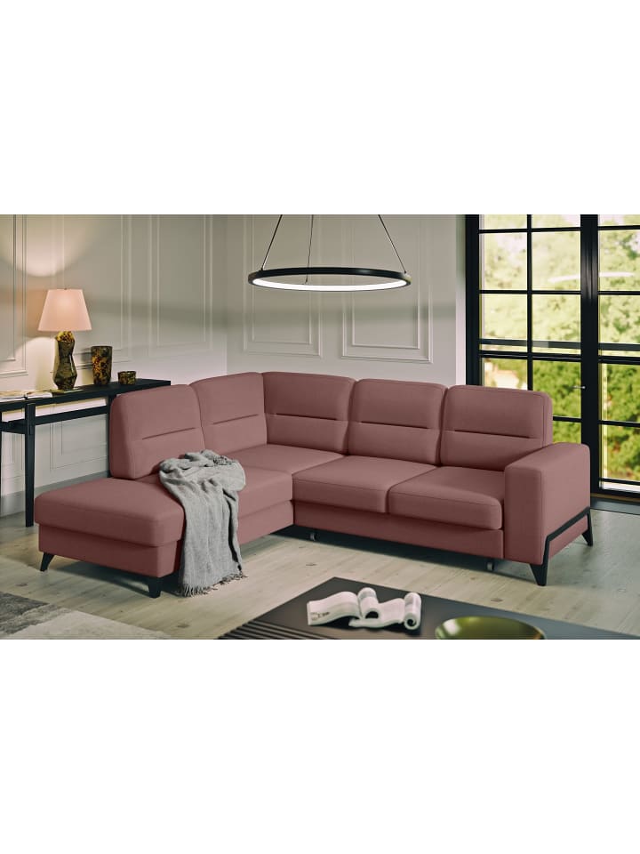 Cassada Recamiere Links in Marsala -  (L) 237 x (B) 277 x (H) 100 cm