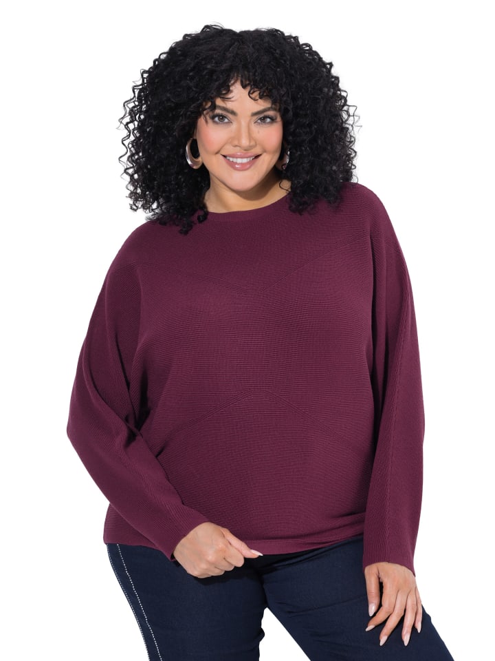 Pullover in weinrot