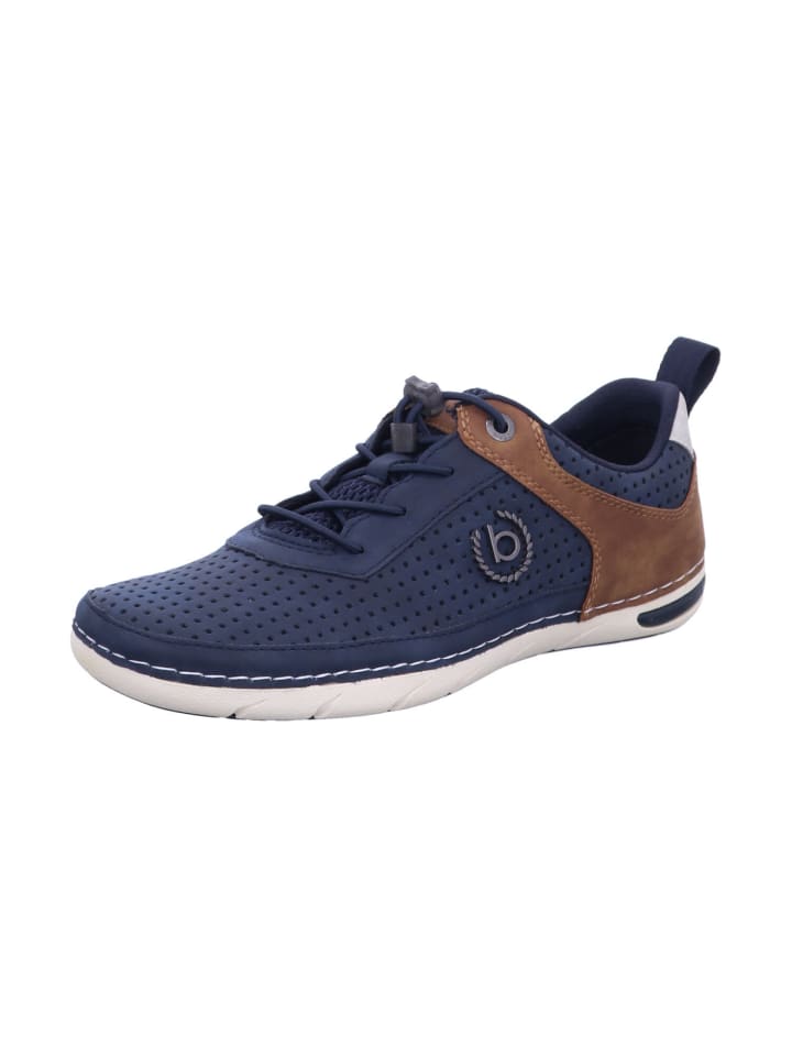 Sportlicher Schnürschuh in blau