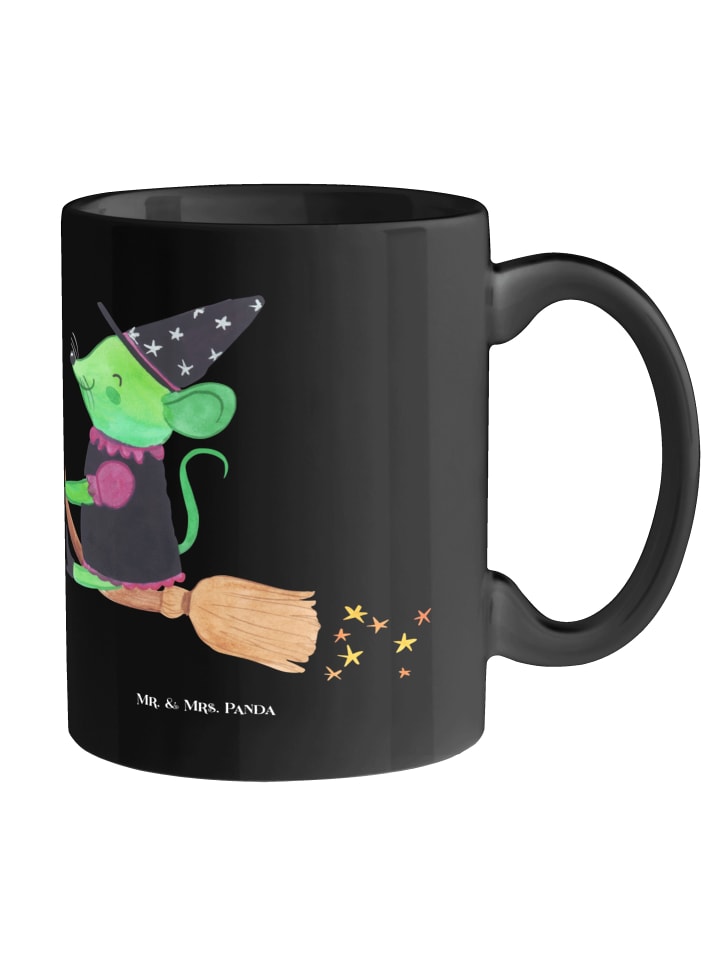 Tasse Halloween-Hexen Kaffee mit Spruch in Schwarz
