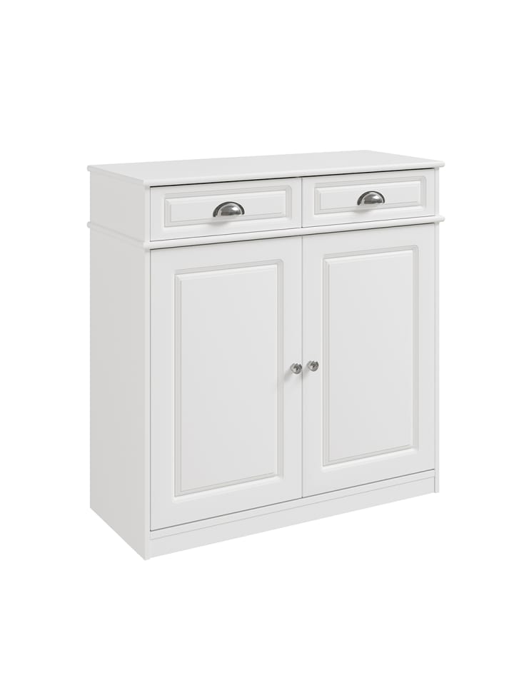 Schuhschrank in Reinweiß - (W) 35 x (H) 82 x (L) 80 cm