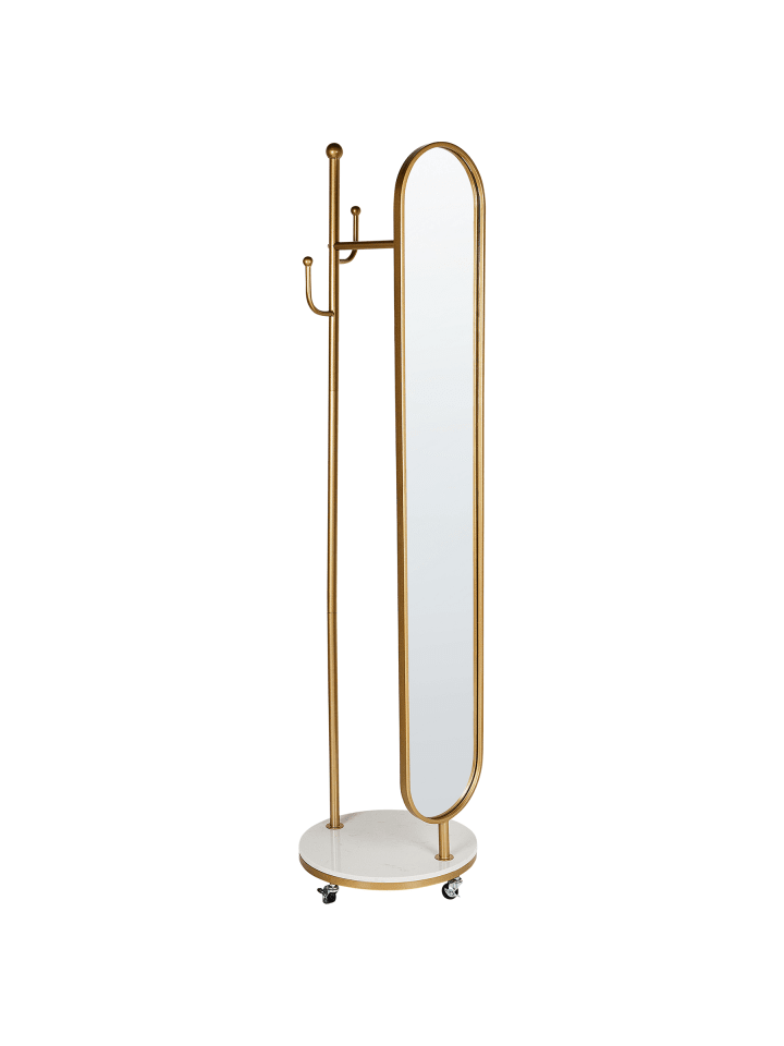 Kleiderständer LORENA in Gold/Weiß - (W) 44 x (H) 172 x (L) 10 cm