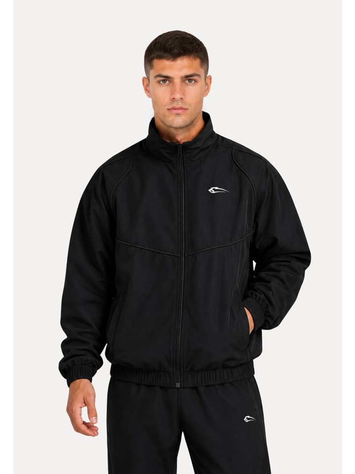 Trainingsjacke Kyson in Schwarz Uni