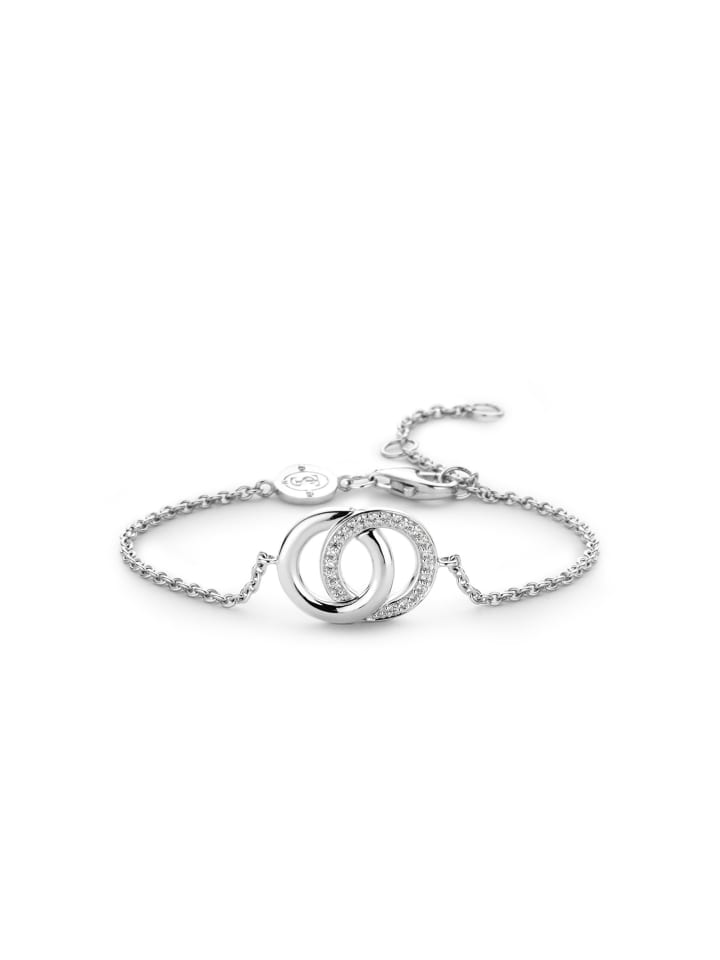 Armband The Infinity Sparkling Rings in silber