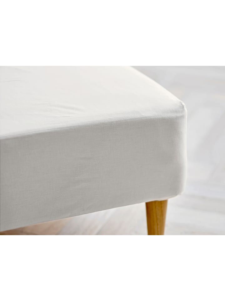 Boxspringlaken Calm in Offwhite