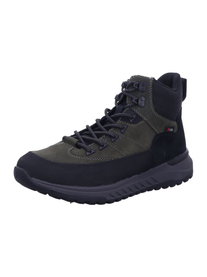 Schnürstiefeletten in schwarz