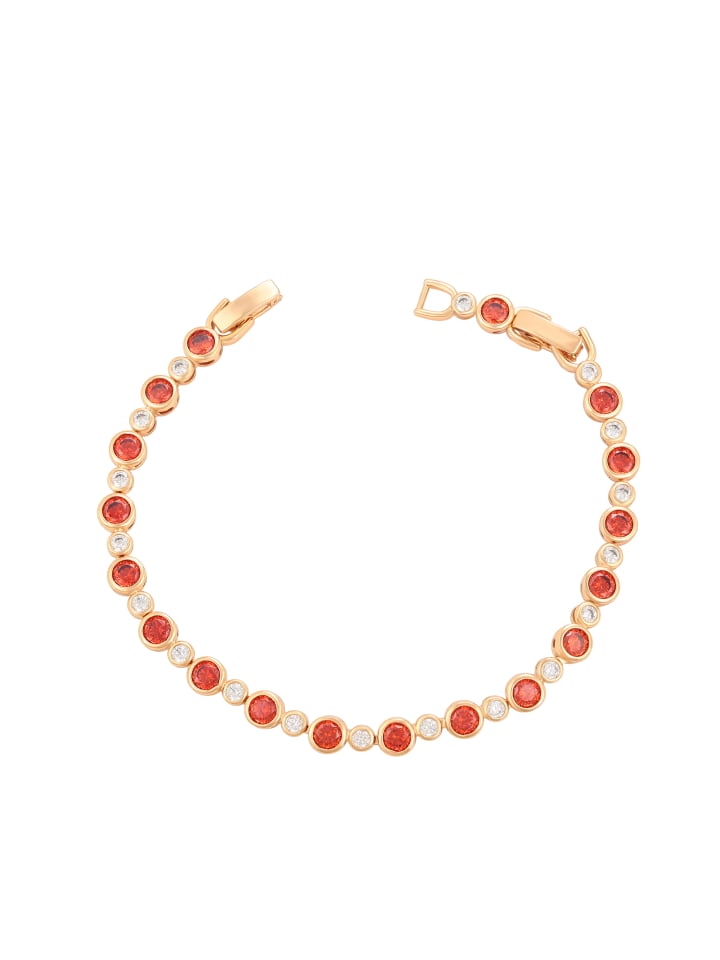 Women Bracelet in Rose Gold Orange