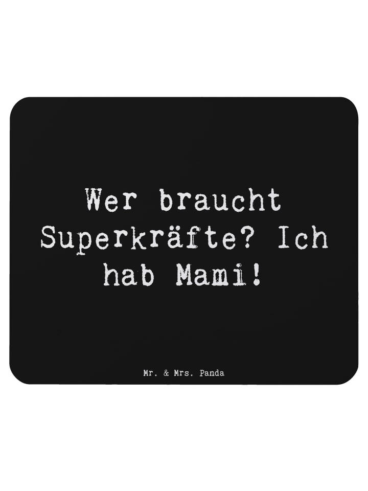 Mauspad Mami Magie mit Spruch in Schwarz