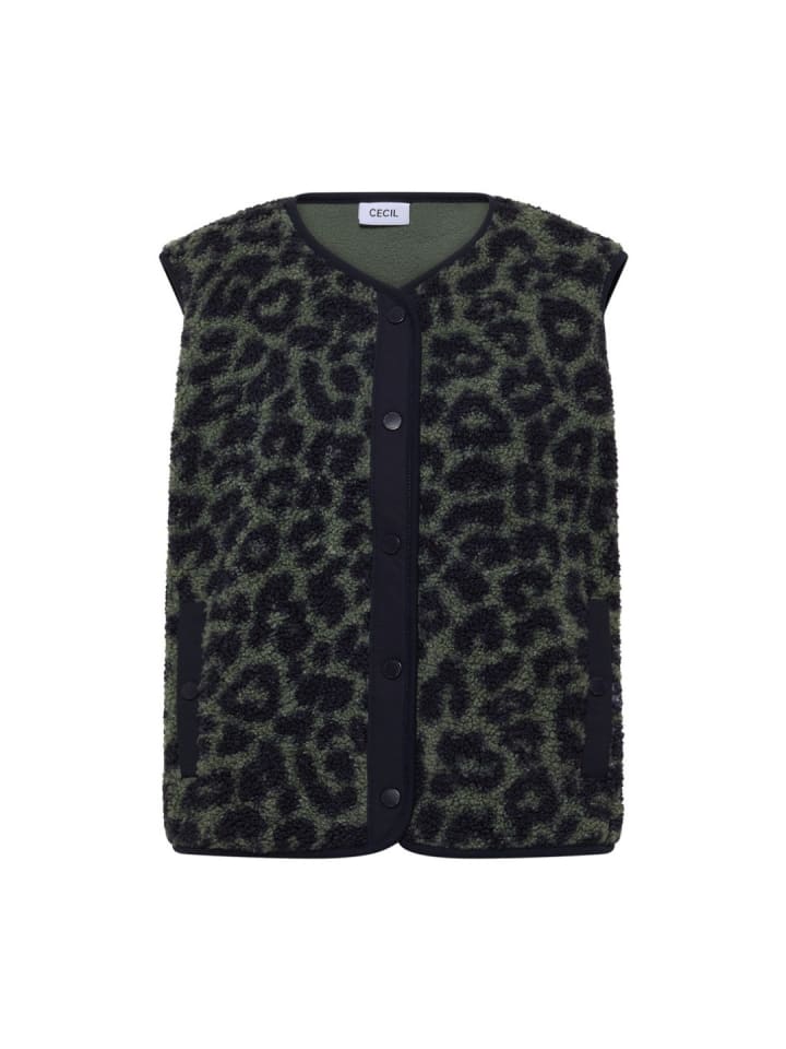 Weste in dried olive green