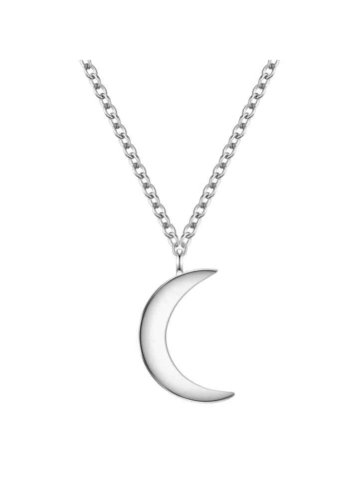 Halskette Mond aus Sterling Silber in silber