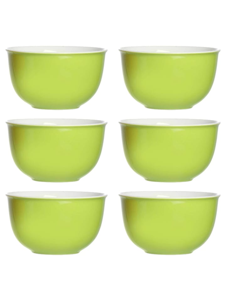 6er Set Müslischalen Doppio in Grün ø 14 cm