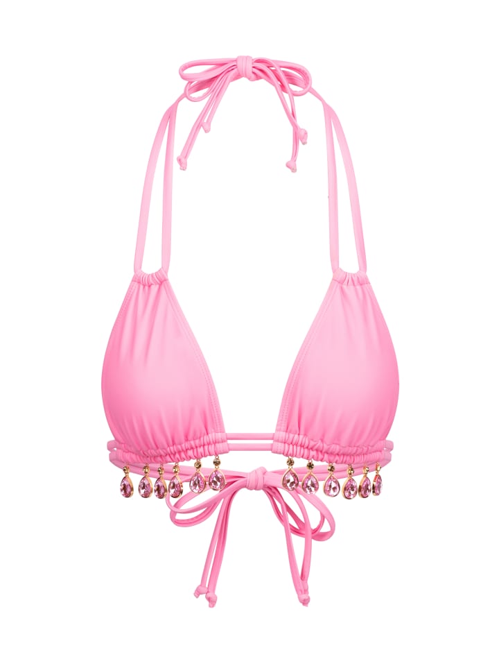 Bikinioberteil Selene Droplet Double Strap Triangle Top in Pink