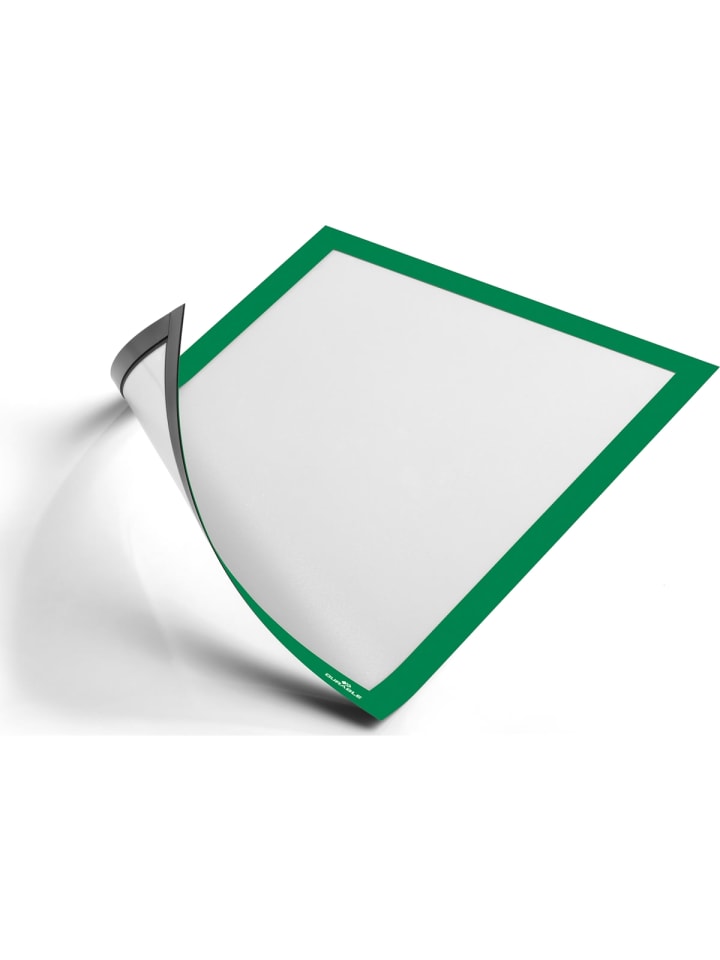 Inforahmen Duraframe Magnetic A4 grün Packung mit 5 Stück