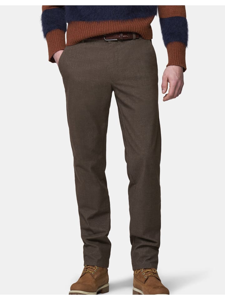 Chinohose Paris 2-3609 in cappuccino