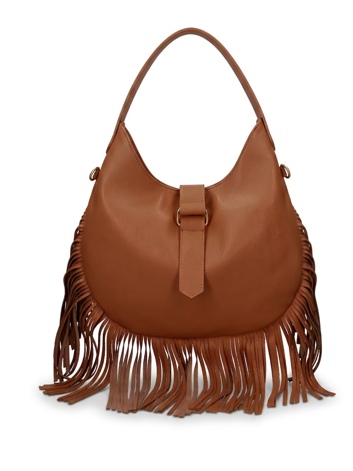 Handtasche in DARK COGNAC