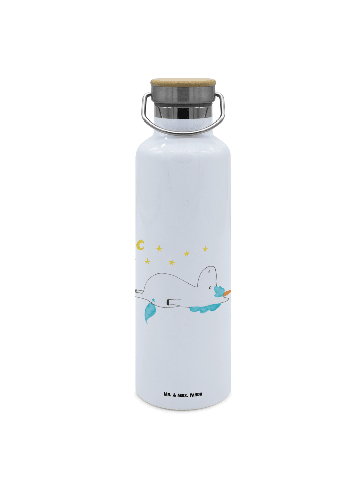 Große Trinkflasche Einhorn Sternenhimmel ohne S... in Weiß