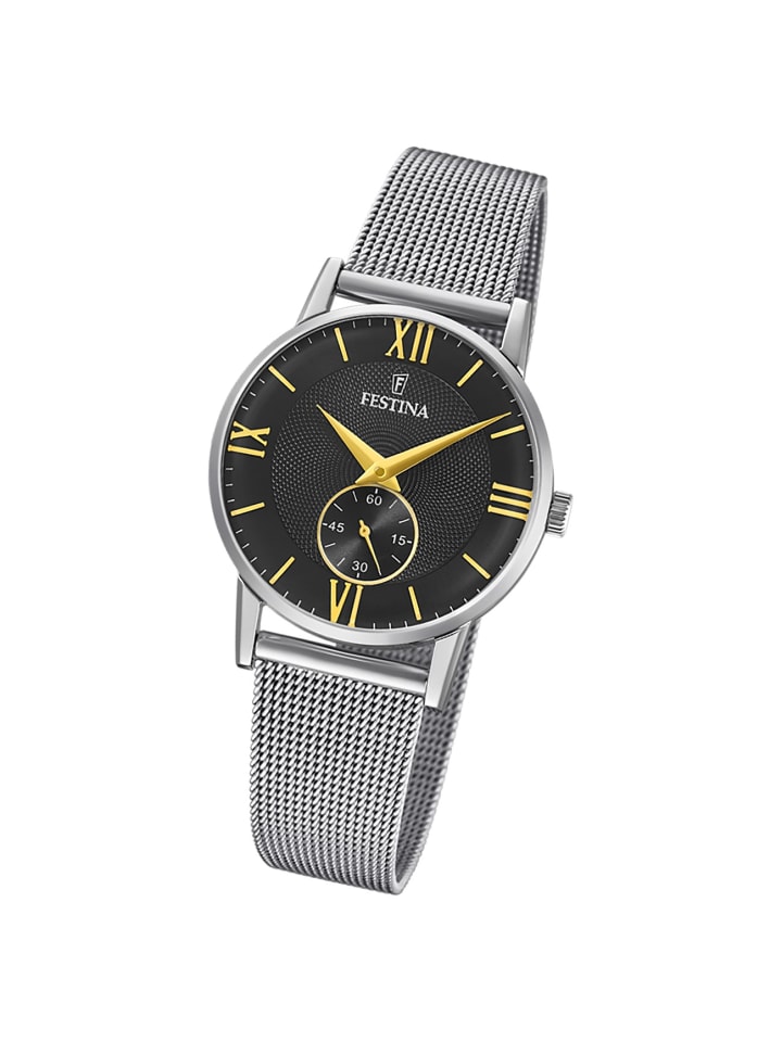 Analog-Armbanduhr Festina Klassik silber klein (ca. 29mm)