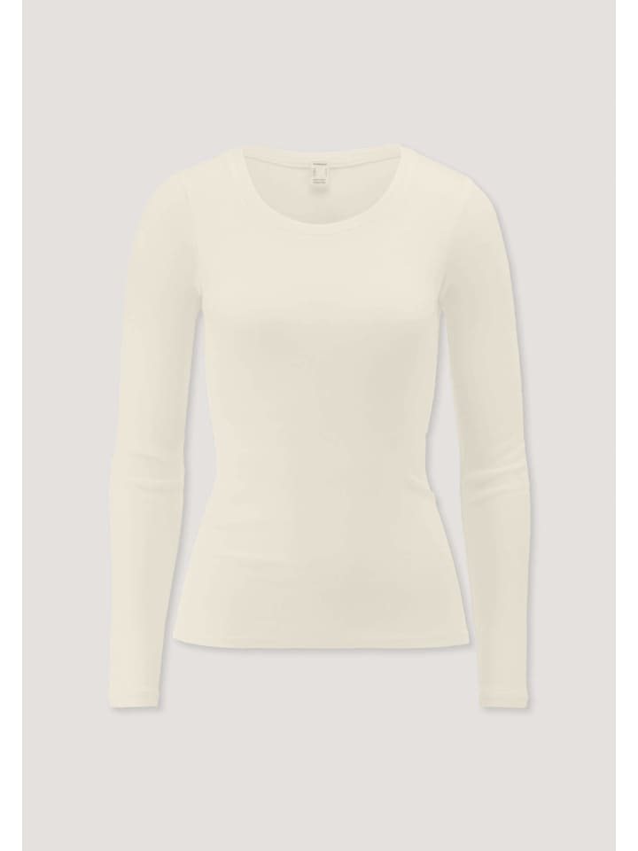 Hessnatur Longsleeve PURE FUNCTION aus Bio-Merinowolle mit Seide in natur