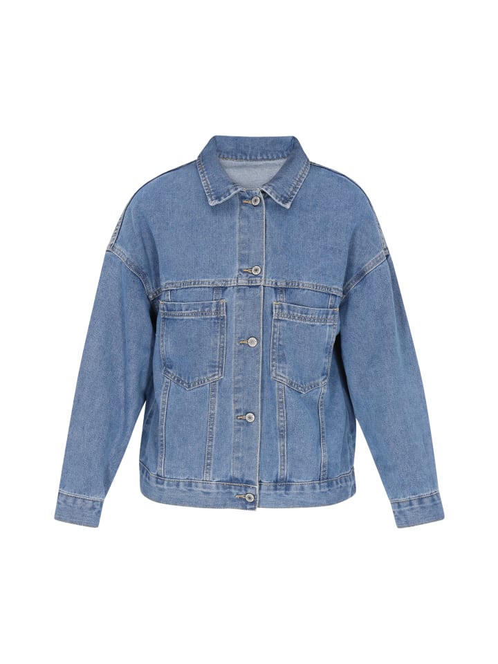 Women Jacket in Blue Denim