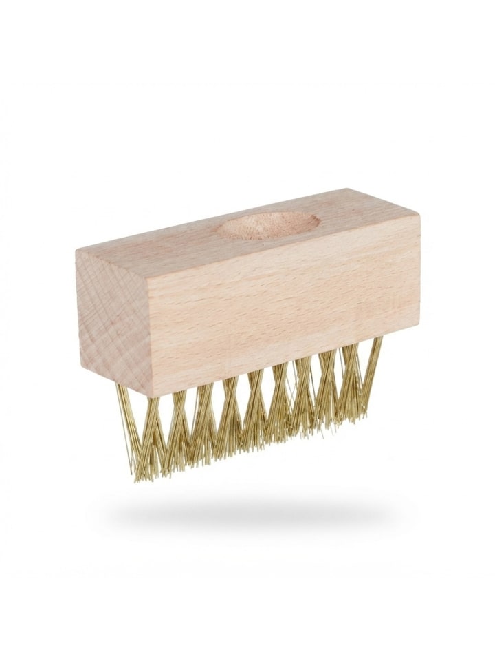 6 x Unkraut-Fugenbürste in Natur/ Gold