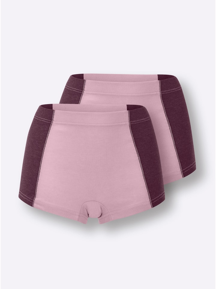 Panty in mauve-burgund