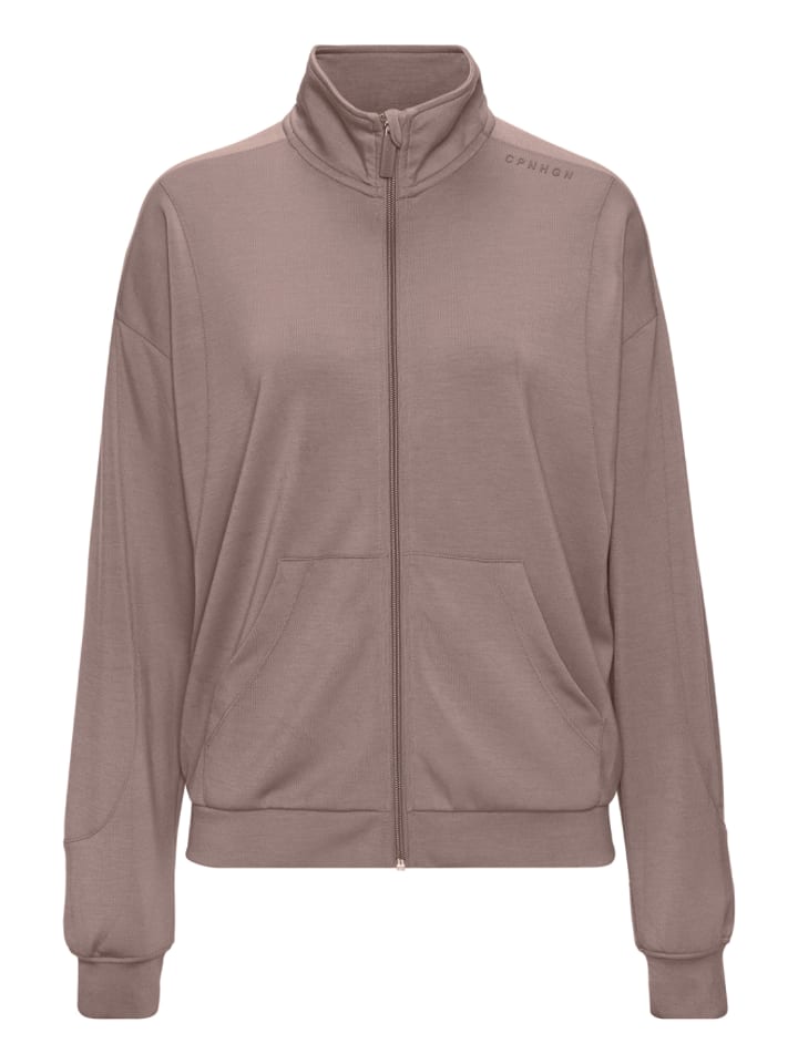 Sweatjacke in braun