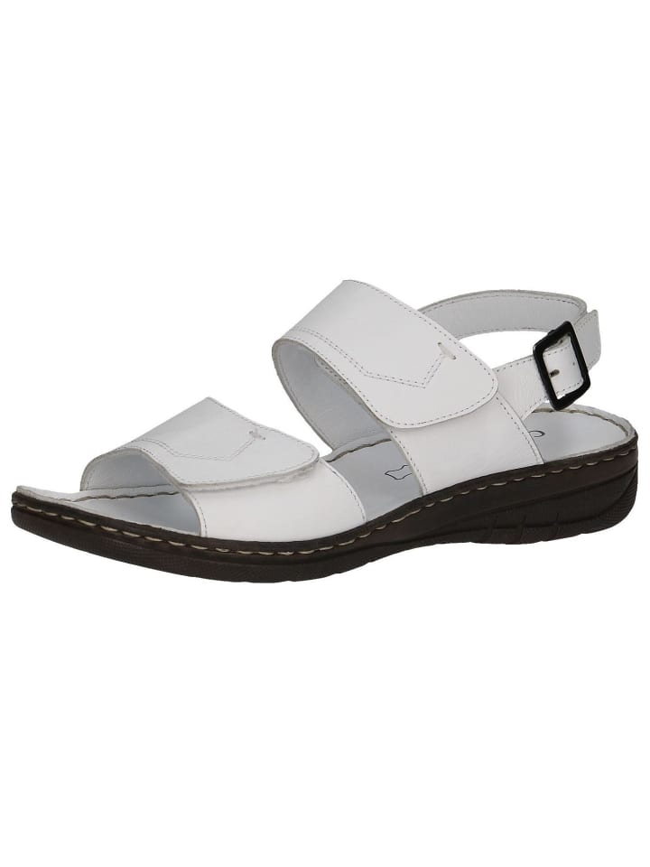 Sandalette in WHITE NAPPA