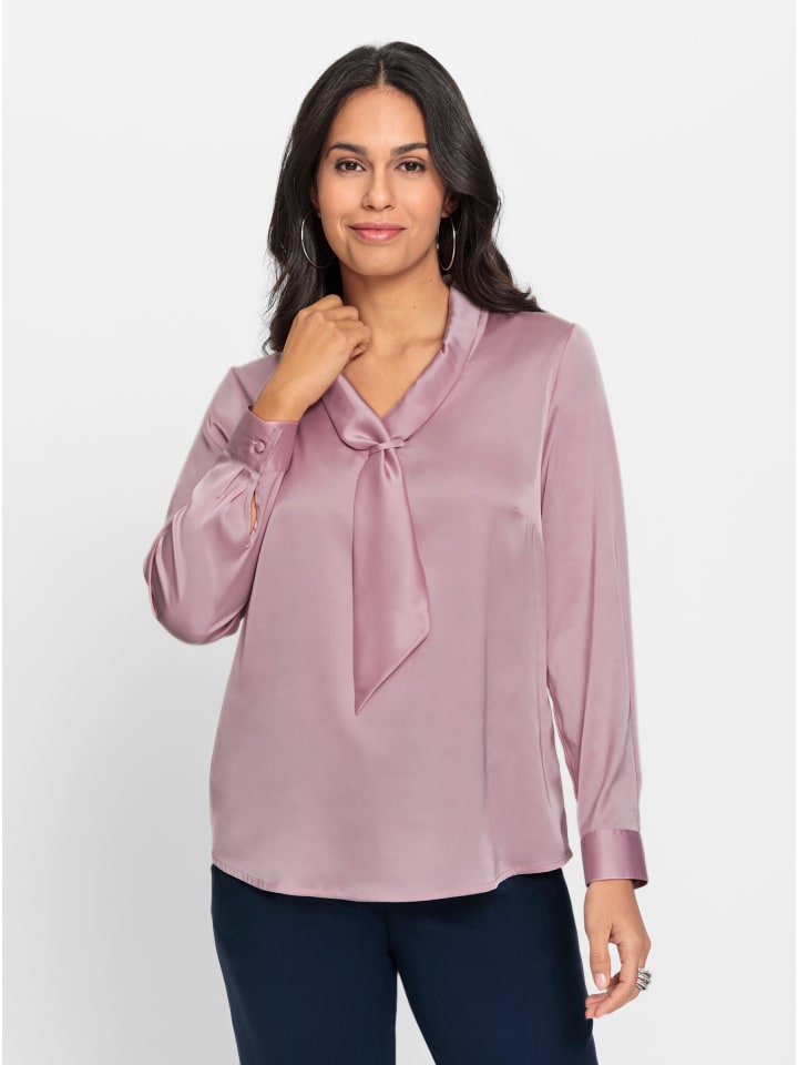 Bluse in rosé