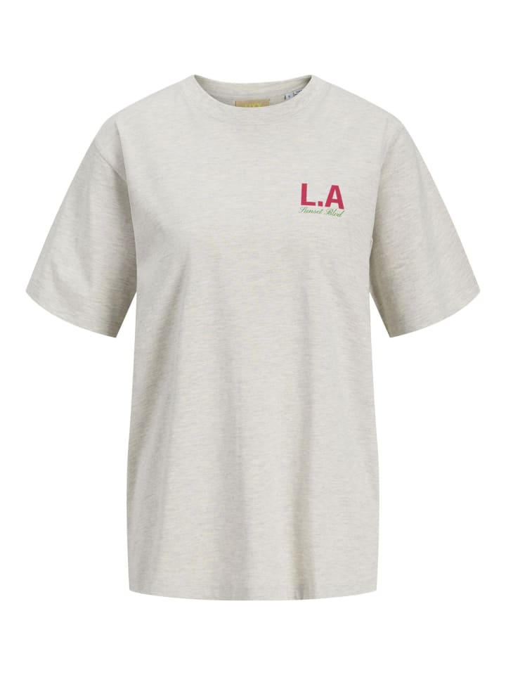T-shirt in White Melange