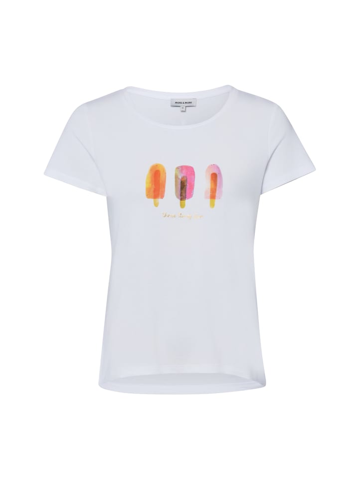 T-Shirt in weiß mehrfarbig