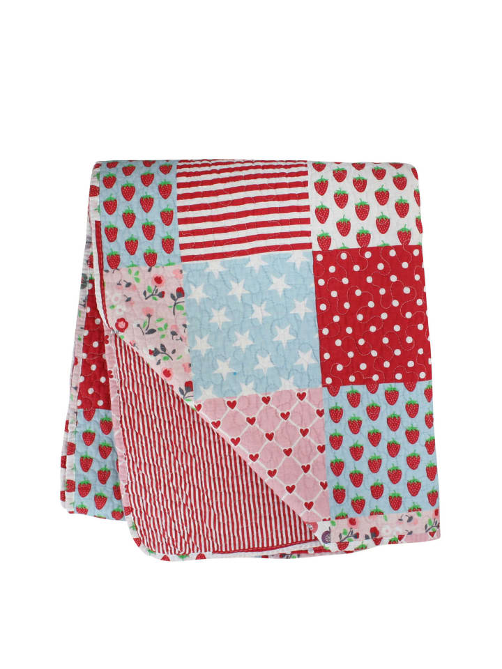Quilt Patchwork in rot