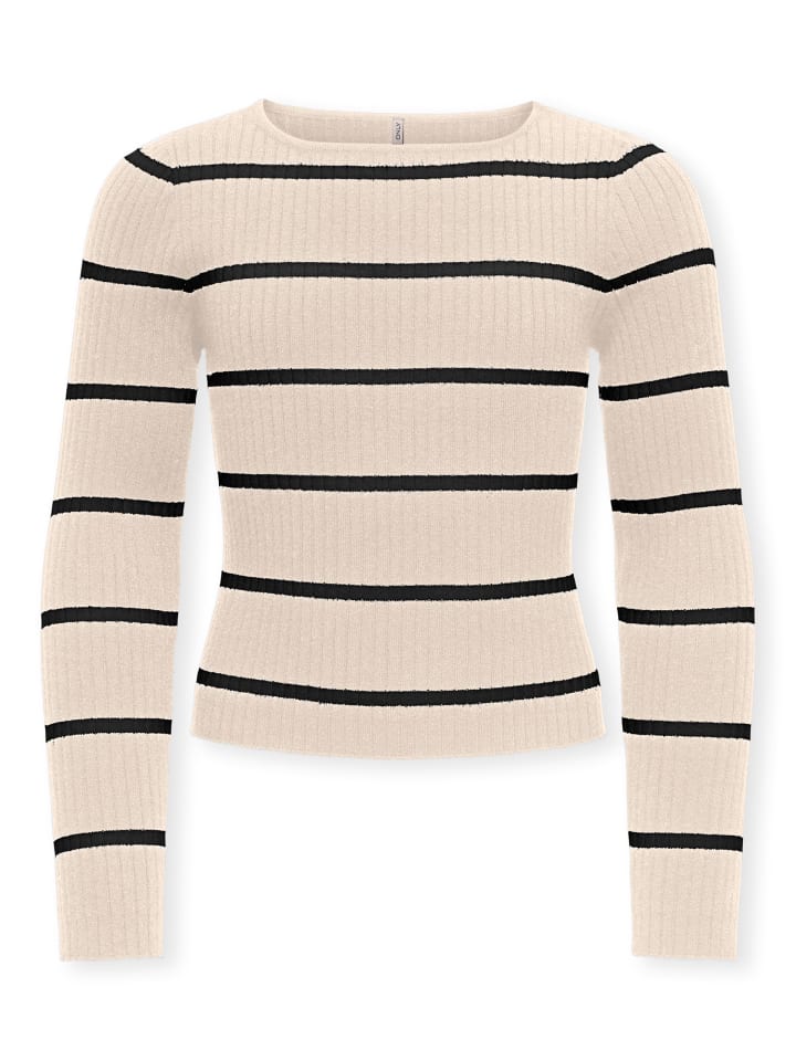 Pullover KOGIBI LS RIB BOATNECK CP KNT in whitecap gray