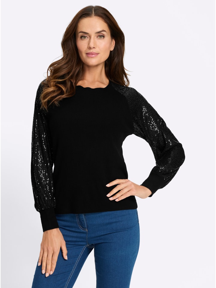 Pullover in schwarz