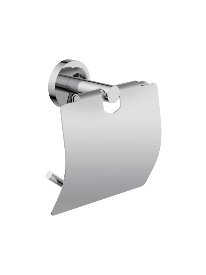 LONDON Toilettenpapierhalter, Chrom, mit Deckel