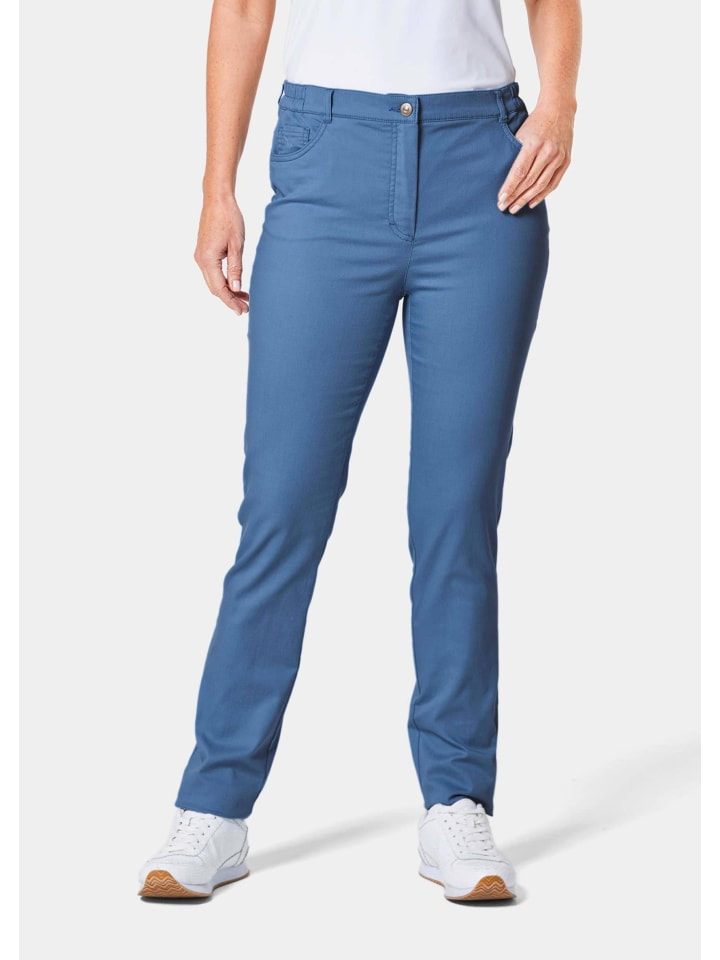 Freizeithose mit Teildehnbund in jeansblau
