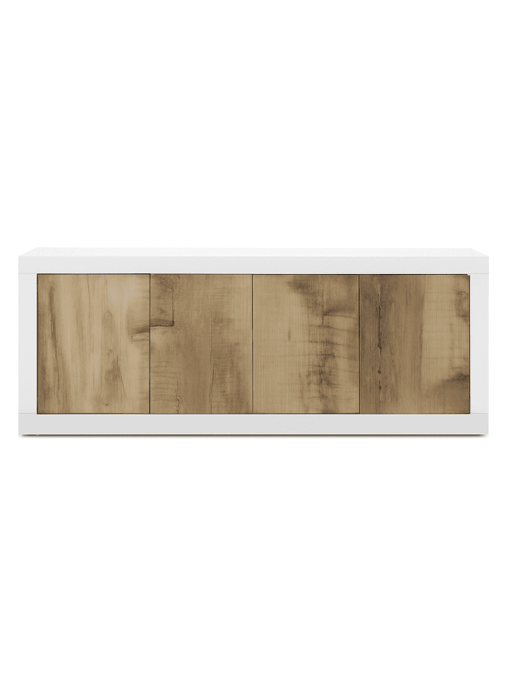 Buffetschrank INITIAL in Weiß - (W)207  x (H)86  x (L)43 cm