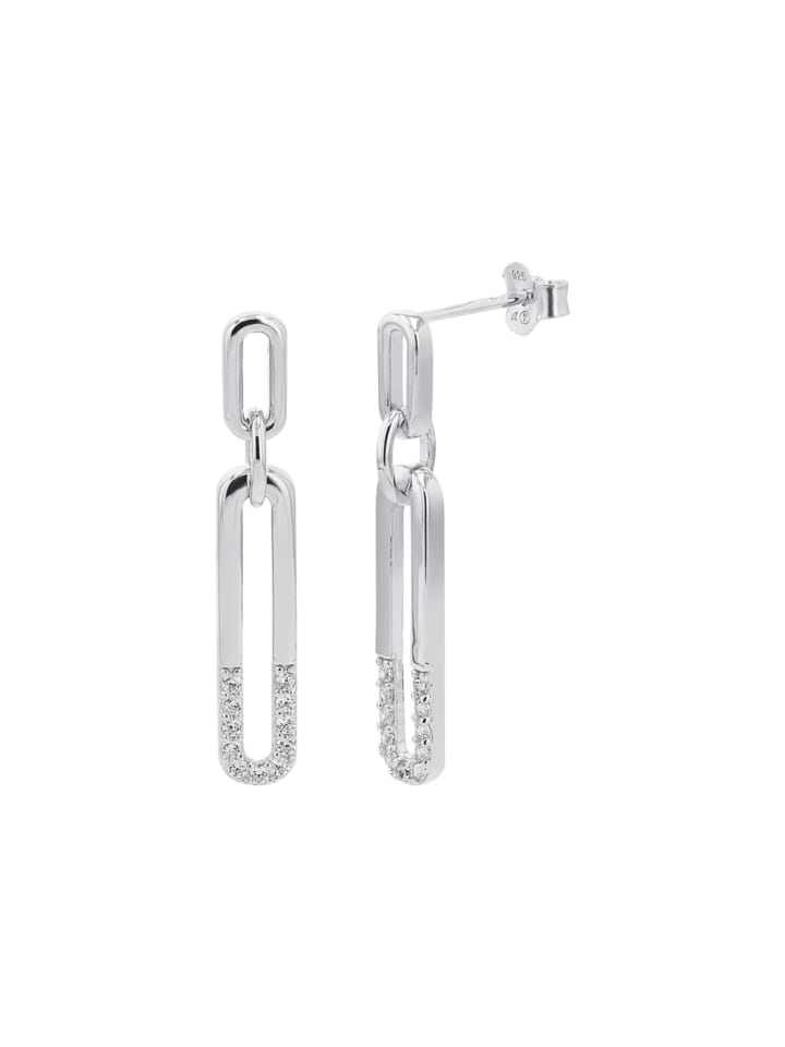 Ohrhänger Silber 925, rhodiniert in silber
